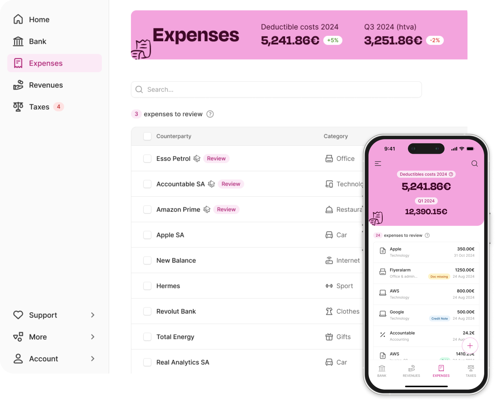 Accountable Login | Tax App for Freelancers & Self-Employed